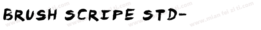 Brush Scripe Std字体转换
